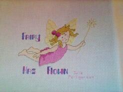 Cross stitch square for Bella-Rose P's quilt