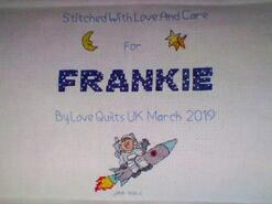 Cross stitch square for Frankie H's quilt