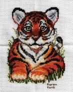 Cross stitch square for Nathan B's quilt
