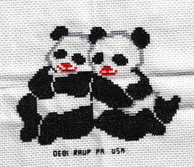 Cross stitch square for Nathan B's quilt