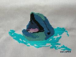 Cross stitch square for Nathan B's quilt