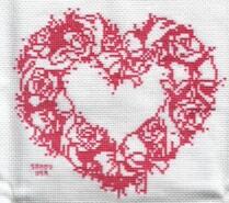 Cross stitch square for Ellie B's quilt