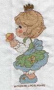 Cross stitch square for Ellie B's quilt