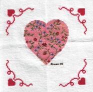 Cross stitch square for Ellie B's quilt