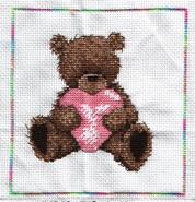 Cross stitch square for Ellie B's quilt
