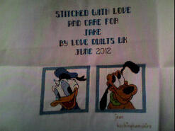 Cross stitch square for Jake C's quilt