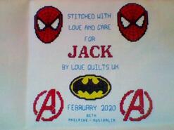 Cross stitch square for Jack D's quilt