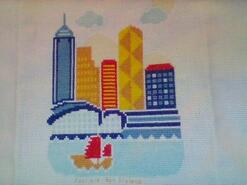 Cross stitch square for Jayden T's quilt
