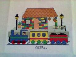 Cross stitch square for Massine K's quilt