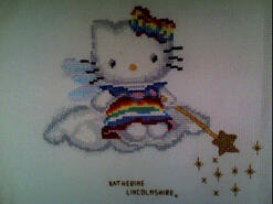 Cross stitch square for Talia F's quilt