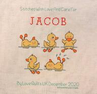 Cross stitch square for Jacob A's quilt