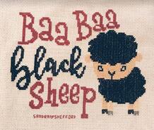 Cross stitch square for Jacob A's quilt