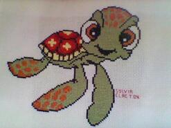Cross stitch square for Ellis O's quilt
