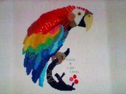 Cross stitch square for Alfie J's quilt