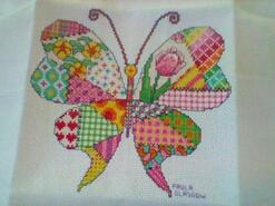 Cross stitch square for Annie B's quilt