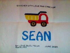 Cross stitch square for Sean K's quilt
