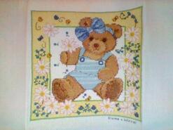 Cross stitch square for Daisybella's quilt