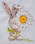 Cross stitch square for Daisybella's quilt