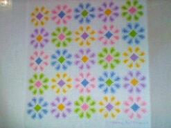 Cross stitch square for Daisybella's quilt