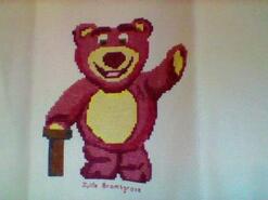 Cross stitch square for Cohen S's quilt