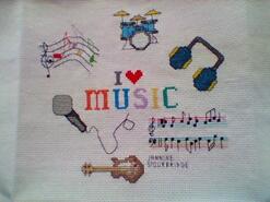Cross stitch square for Nathan P's quilt