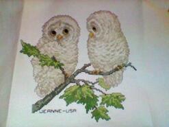 Cross stitch square for Miley D's quilt