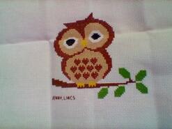 Cross stitch square for Miley D's quilt
