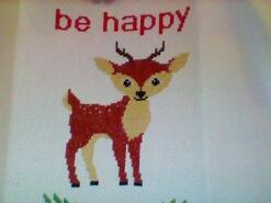 Cross stitch square for Miley D's quilt