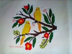 Cross stitch square for Grace O's quilt