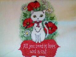 Cross stitch square for Grace O's quilt