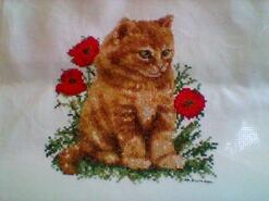 Cross stitch square for Grace O's quilt