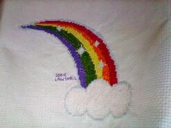 Cross stitch square for Harlow D's quilt