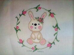 Cross stitch square for Evie A's quilt