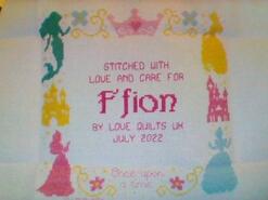 Cross stitch square for Ffion W's quilt