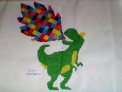 Cross stitch square for Phoenix's quilt