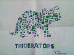 Cross stitch square for Phoenix's quilt