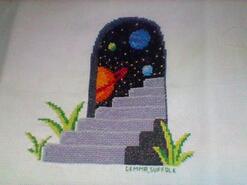Cross stitch square for Robert B's quilt