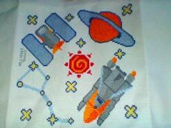 Cross stitch square for Robert B's quilt