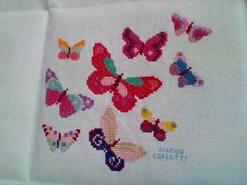 Cross stitch square for Jada-Lea's quilt
