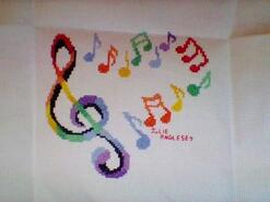 Cross stitch square for Jason's quilt
