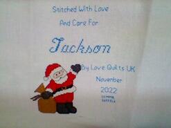 Cross stitch square for Jackson L's quilt