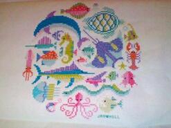 Cross stitch square for Thomas M's quilt