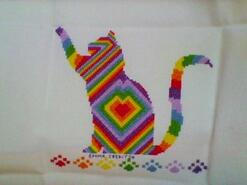 Cross stitch square for Scarlett L's quilt