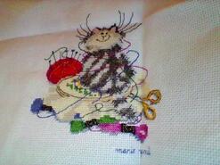 Cross stitch square for Scarlett L's quilt