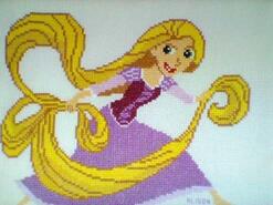 Cross stitch square for Lily D's quilt