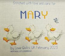 Cross stitch square for Mary A's quilt