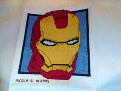 Cross stitch square for Harvey K's quilt