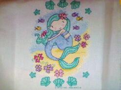 Cross stitch square for Daisy G's quilt