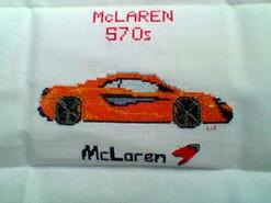 Cross stitch square for Cole S's quilt