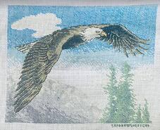 Cross stitch square for Yasmin's quilt